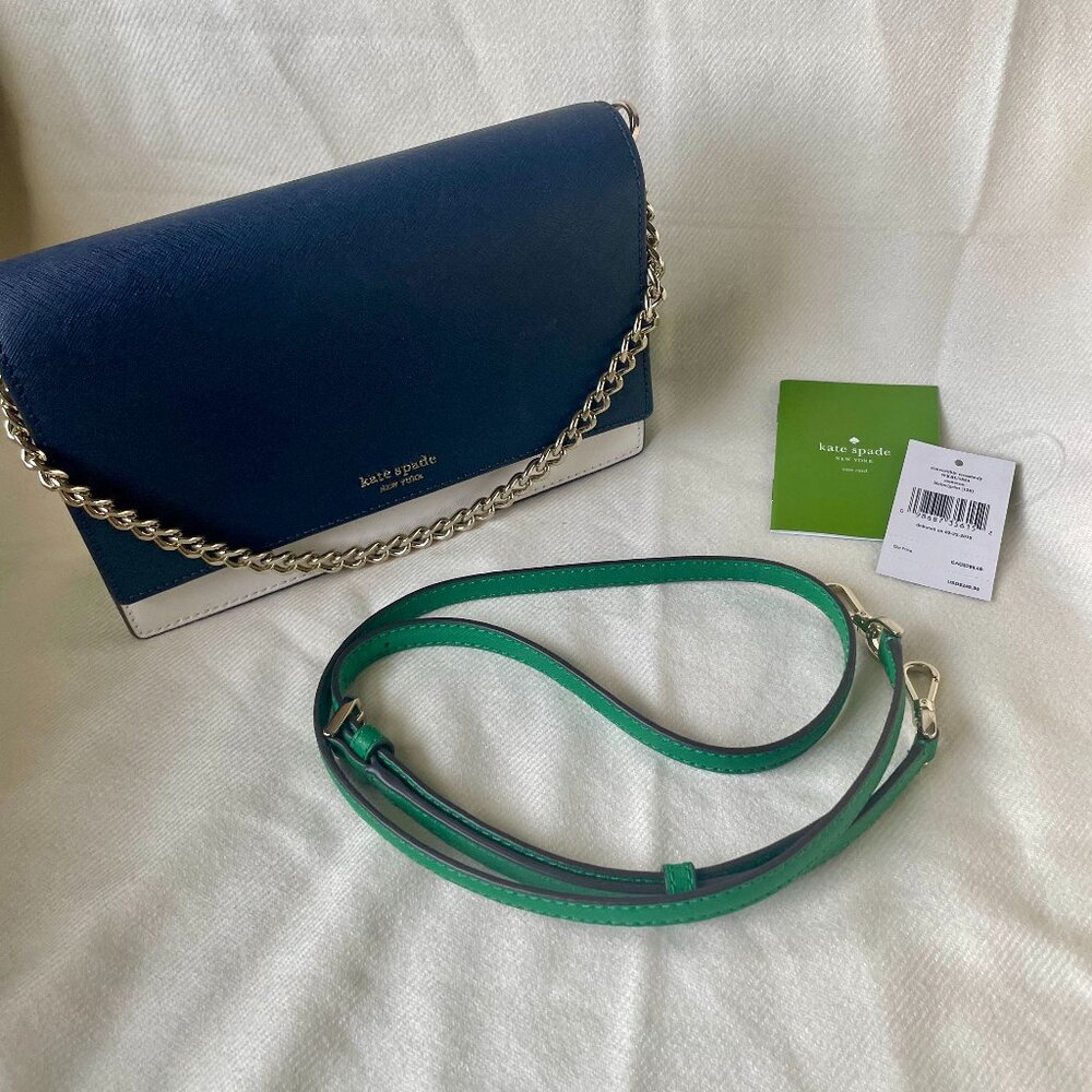 Kate Spade Colorblock Carryall (Crossbody & Clutch) - Brand New